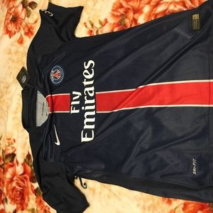 NIKE Fit Paris Saint Germain Fly Emirates Jersey